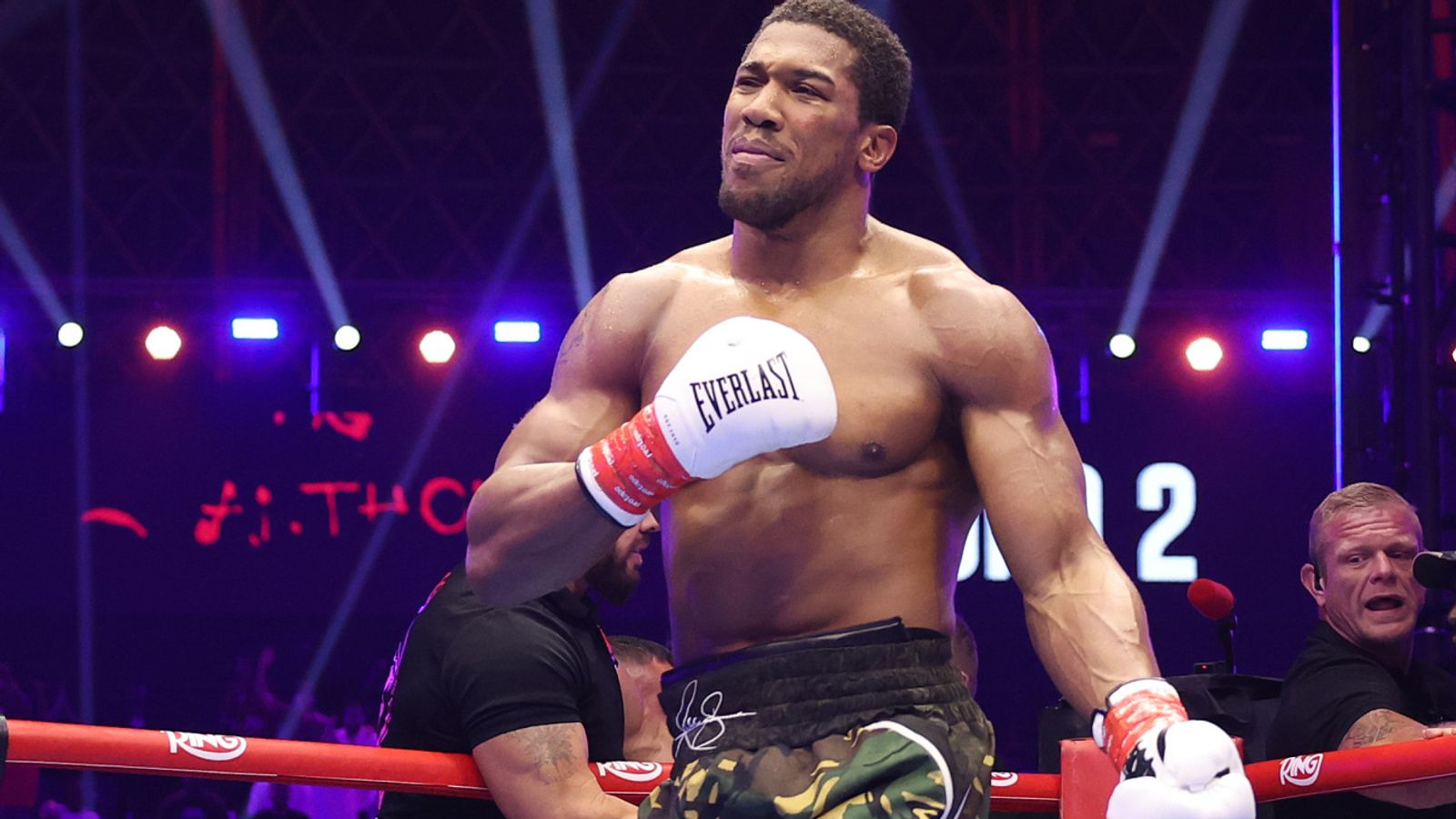 Anthony Joshua knocks out Kristian Prenga after huge scare to move closer to blockbuster showdown with Tyson Fury