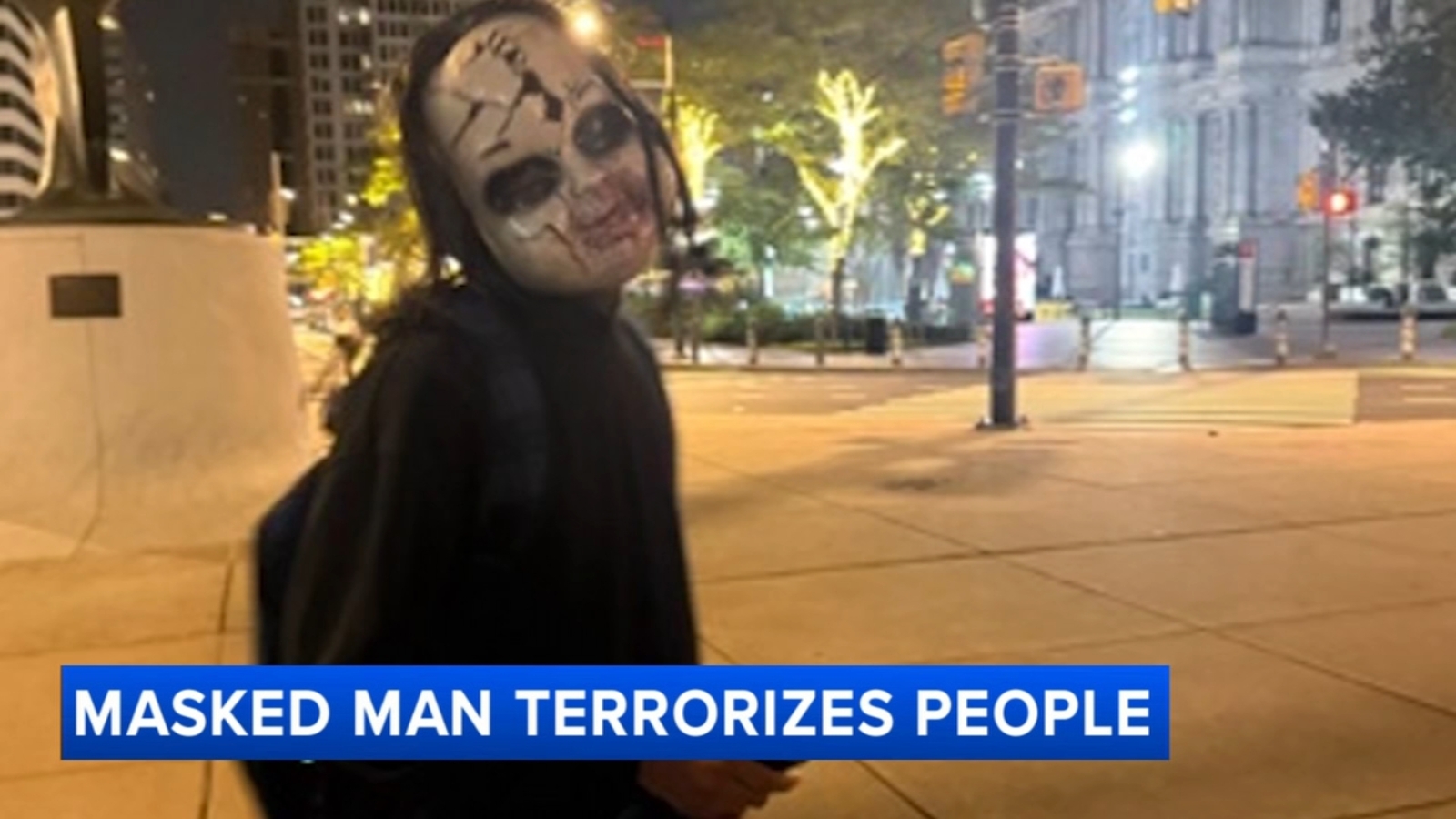 Philly runner recalls encounter with man in creepy mask: 'He's like wanna race me'